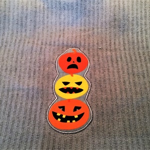 JACK-O-LANTERNS On GRAY Extra Thick Double Layer Hanging Crochet Towel, halloween towel, jack-o-lantern lover gift, hostess gift, housewarm image 7