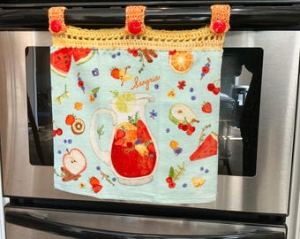 Handcrafted Cherry Red Crochet Topped Fresh Brewed Espresso...