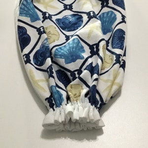 Seashell Plastic Bag Holder: Beach House Kitchen Decor