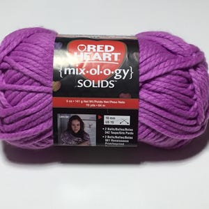 Discontinued Red Heart Mix-ol-o-gy Orchid Purple Yarn