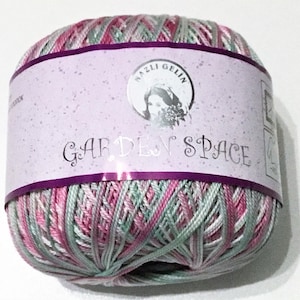 Discontinued PINK,REEN, WHITE Garden Space Giza Cotton Mercerize by Nazligelin yarn, cotton yarn, #1 weight yarn, knitting yarn, crocheting