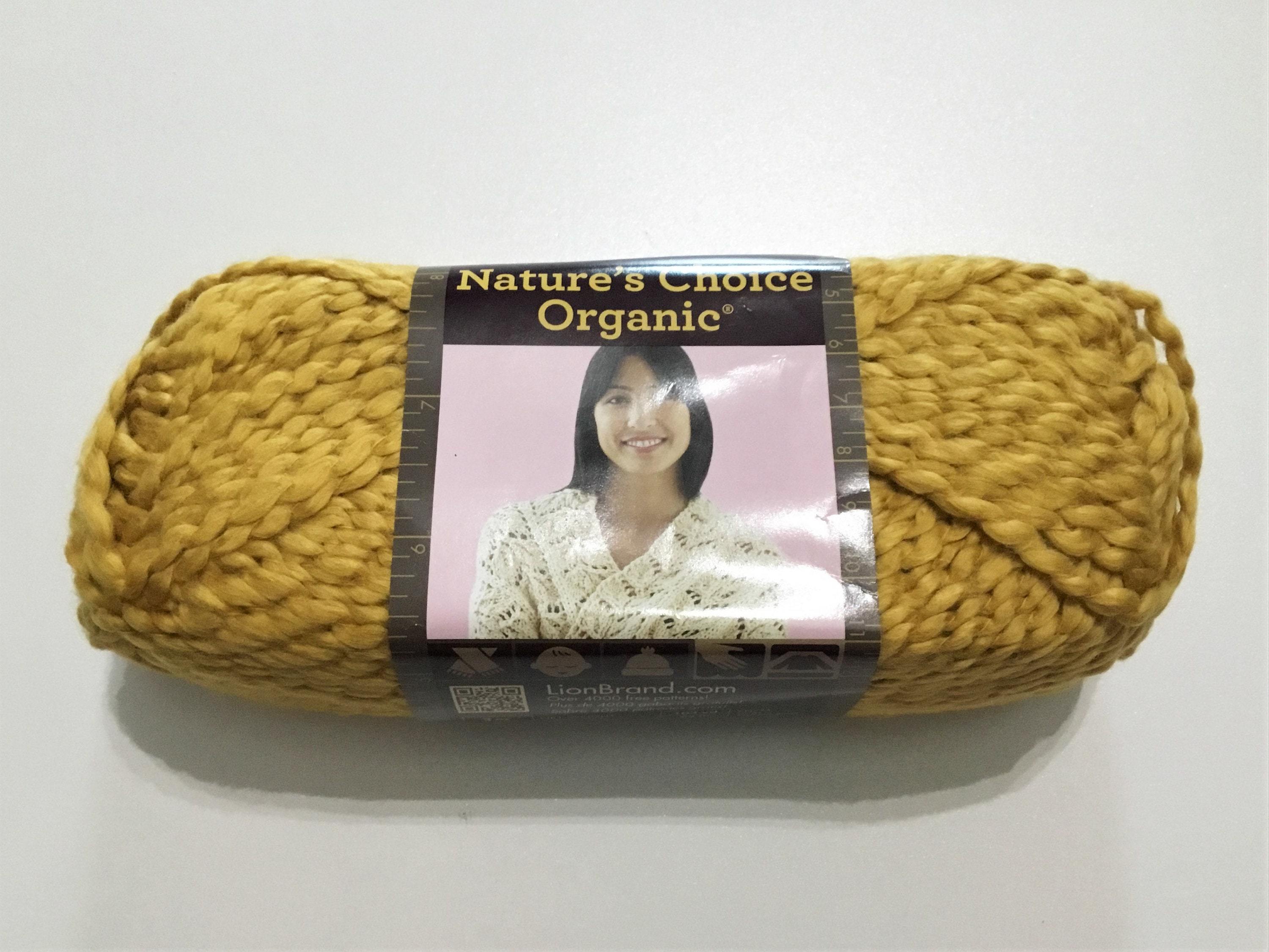 DISCONTINUED Mustard Nature's Choice Yarn by Lion Brand Yarn, Organic  Cotton Yarn, 4 Weight Yarn, Knitting Yarn, Crocheting Yarn, Worsted 4 