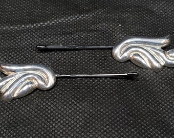 Vintage Sterling Design by Taxco Mexico Hairpin (Hair Pin, Bobby pins) Set