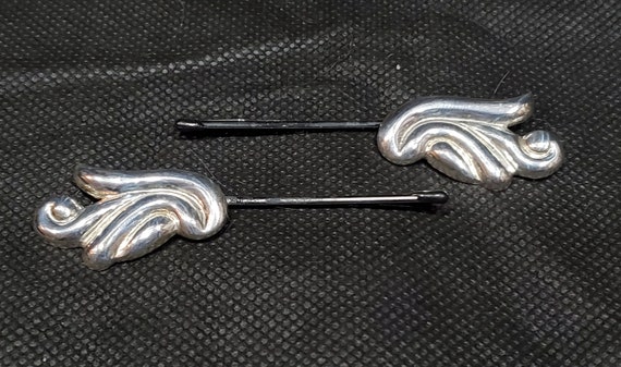 Vintage Sterling Design by Taxco Mexico Hairpin (… - image 1