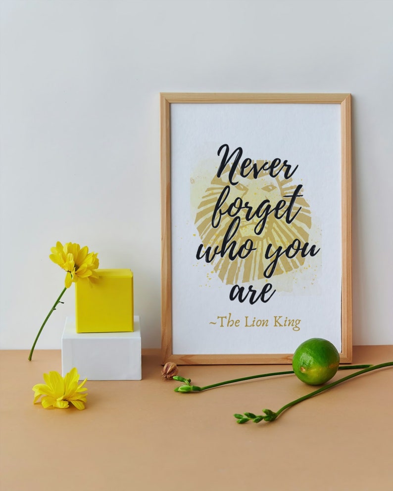 The Lion King Inspired Art, Instant Download, the Lion King Quote ...