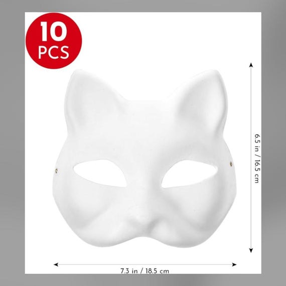 Masque en feutre de chat, masque de chaton, déguisement, jeu de rôle, masque d'Halloween pour enfants