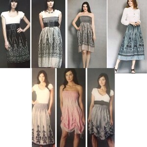 Anthropologie Lapis Smocked Strapless Bubble Dress Skirt OS Teal Boho Fairygoth image 10