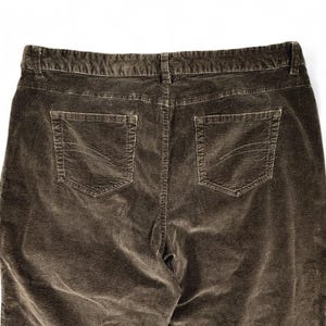 VTG Tapemeasure Anthropologie Wide Leg Corduroy Pants 16 Chocolate Brown 90s Y2K image 7