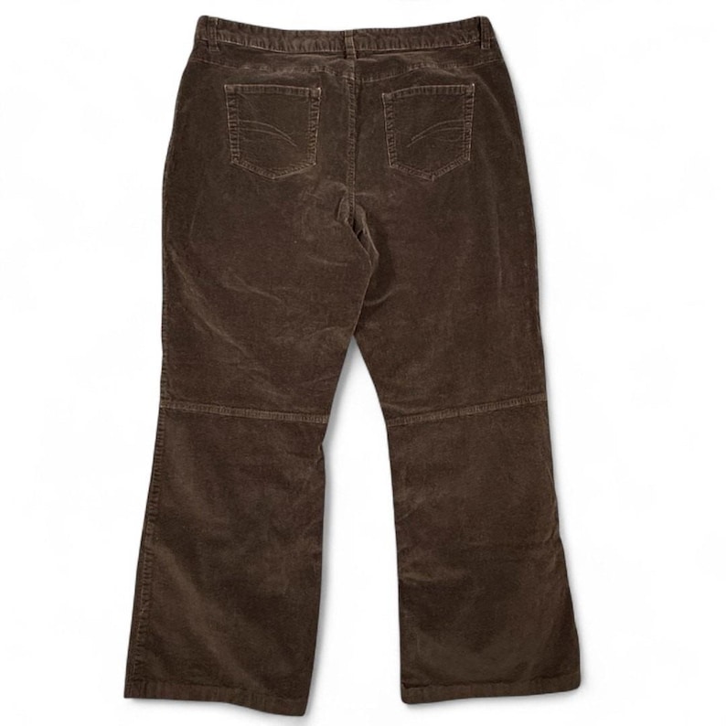 VTG Tapemeasure Anthropologie Wide Leg Corduroy Pants 16 Chocolate Brown 90s Y2K image 6