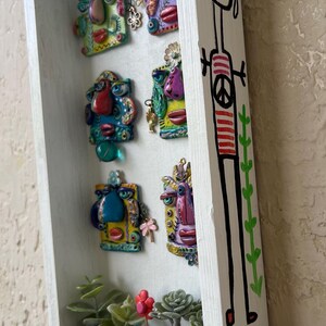 Spirit Guide Garden Party- Polymer Clay Pieces in a Wood Box With