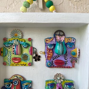 Spirit Guide Garden Party- Polymer Clay Pieces in a Wood Box With