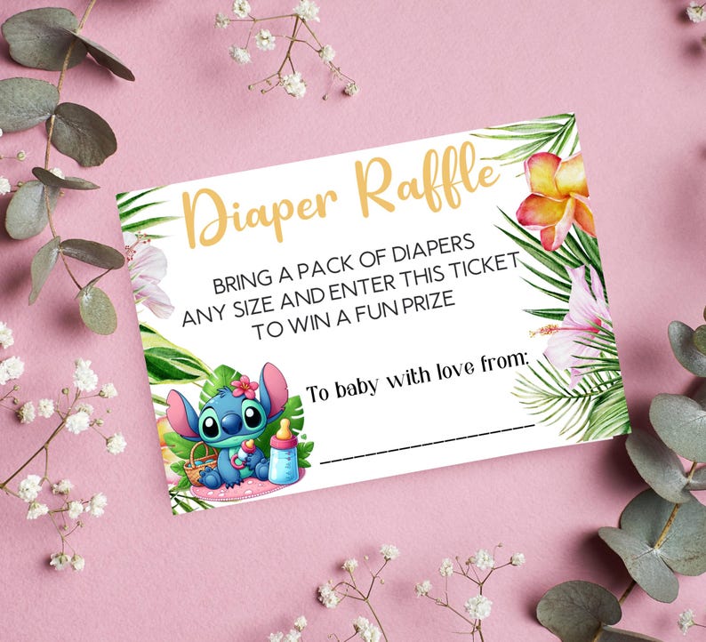 Beach Baby Shower Games Set - Ocean Theme Diaper Raffle Tickets & Gender Reveal Party Supplies With Sign & 50 Cards