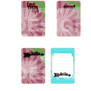 8 journal cards printable size 2x3 image 2