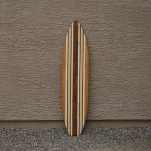 Surfboard wall art, NEW STYLE, wood  surfboard, beach house decor, kids room decor, surf decor, vintage style surfboard, 3 sizes