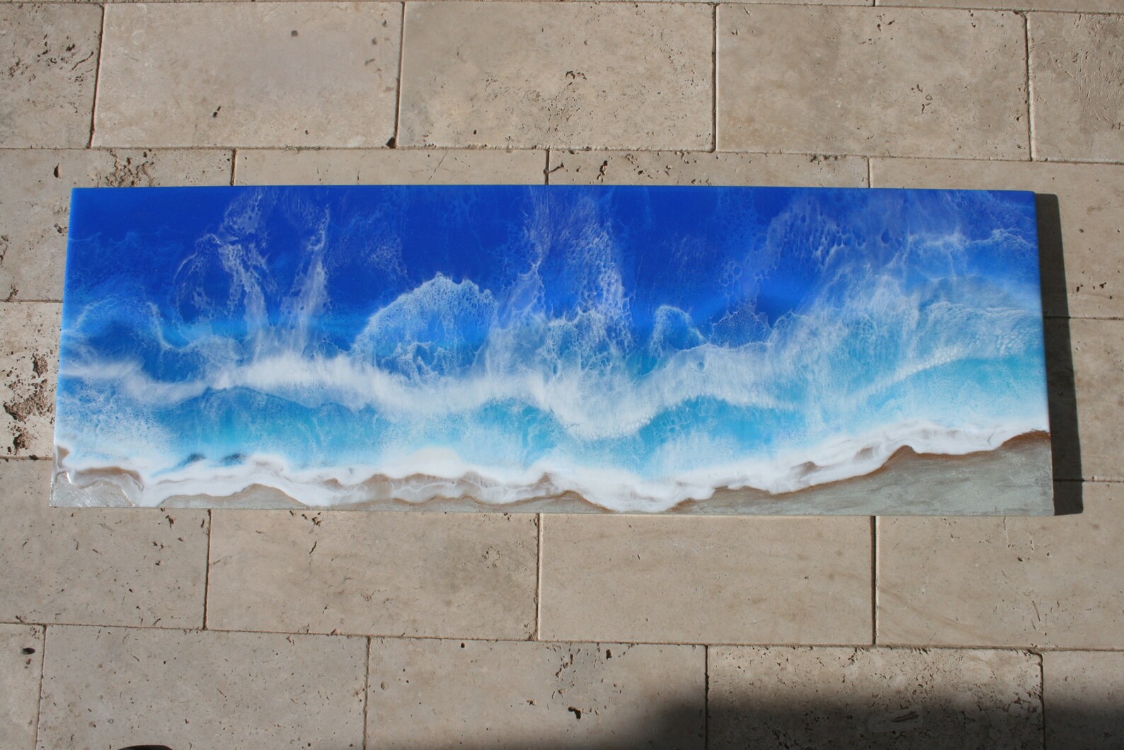 Resin Ocean Wall Art Beach House Decor Ocean Painting Etsy
