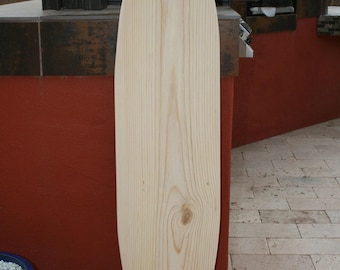 4 foot unfinished wood surfboard ready to paint 11&quot; x 48&quot;