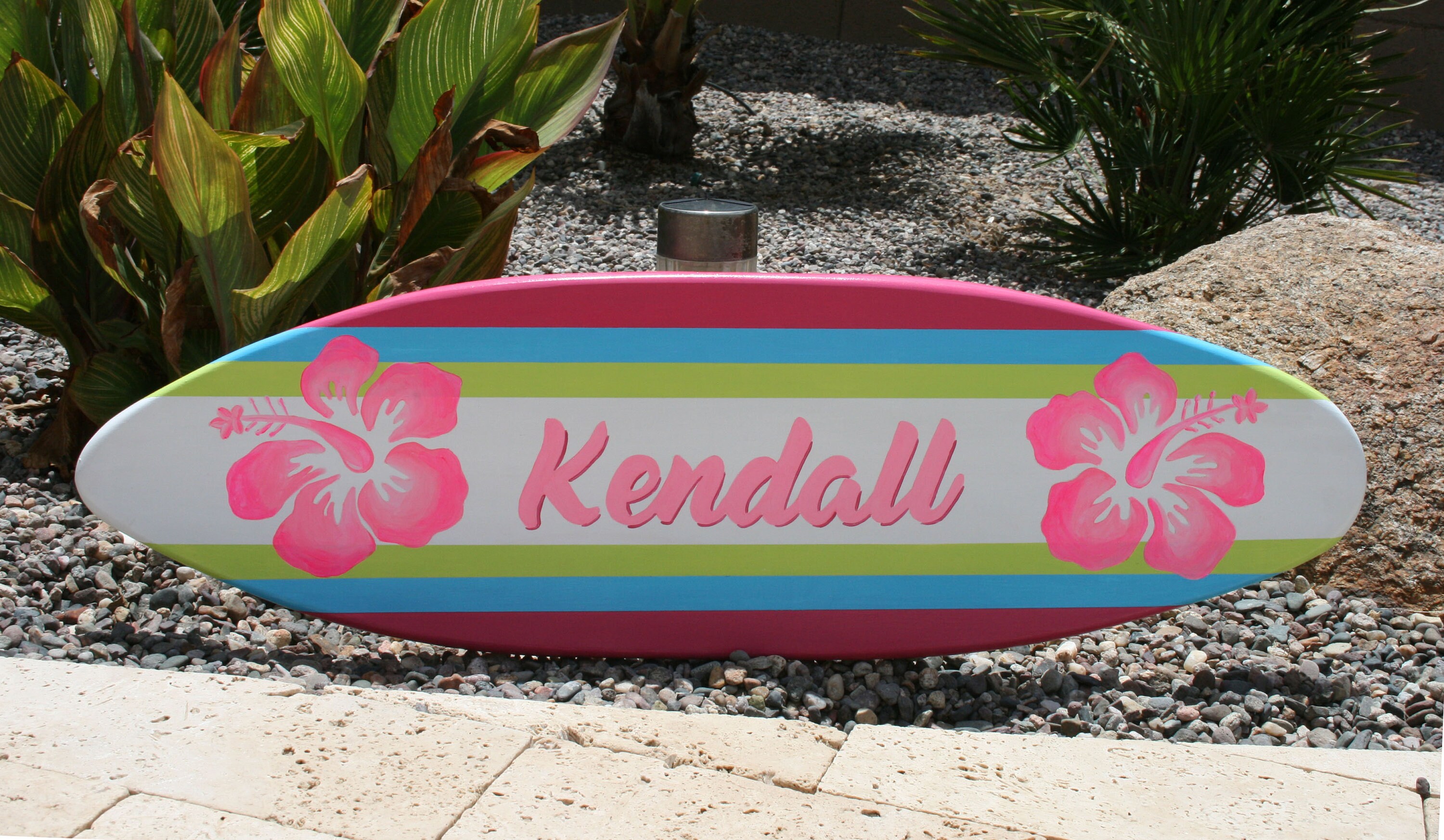 Mini surfboard wall art beach decor personalized Etsy