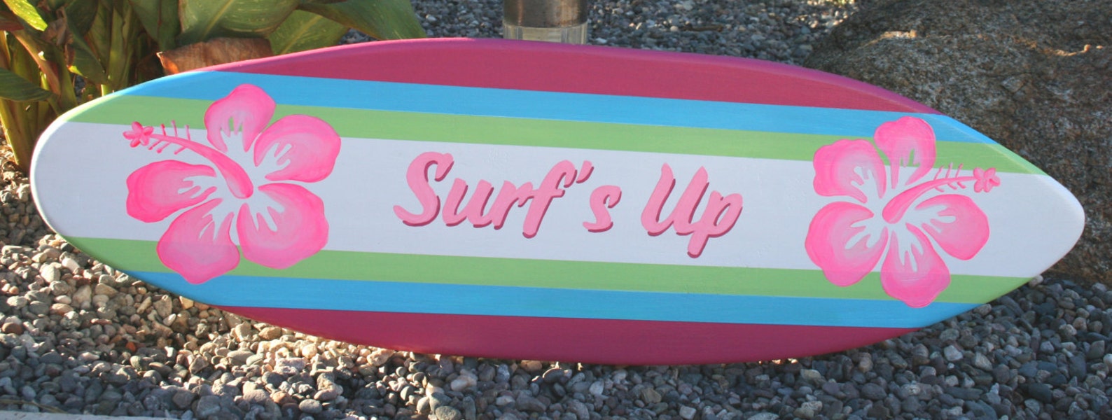 Mini Surfboard Wall Art Beach Decor Personalized Etsy