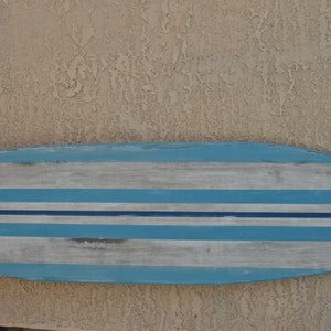 Surfboard Weathered and distressed Wood beach house wall art