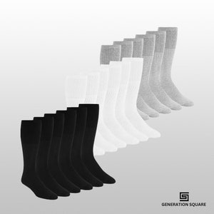 Rainbow Sun Flower Men's Low Cut Socks – 3-12 Pairs, Cotton Blend, Athletic (Size 9-13)