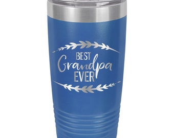 Best Grandpa Ever Personalized Tumbler Grandpa Gift 20oz Tumbler Engraved Tumbler 20ozRN