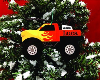 Christmas ornament Personalized Ornament Kids Ornament Muscle Car Monster Truck Boys Ornament Girls Ornament Stocking Stuffer