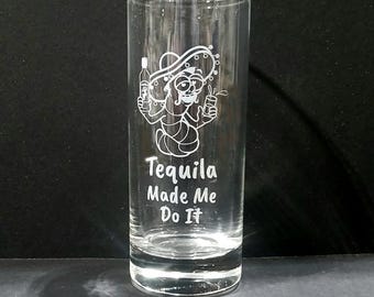 Engraved Shot Glass, Custom Logo Glass, Corporate Gifts, Groomsmen & Birthday Favors, Fun Party Ideas