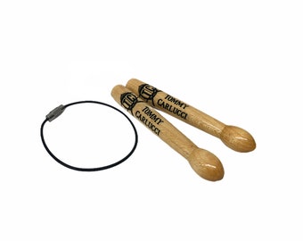 Engraved Drumsticks Personalized Drumsticks Gift For Drummer Wooden Drumsticks Custom Drumsticks Drummer Gifts Gift For Musician Key Chain