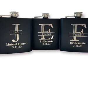 Personalized Flask Engraved Flask Hip Flask Best Man Gift Flask Groomsmen Flask Custom Flask