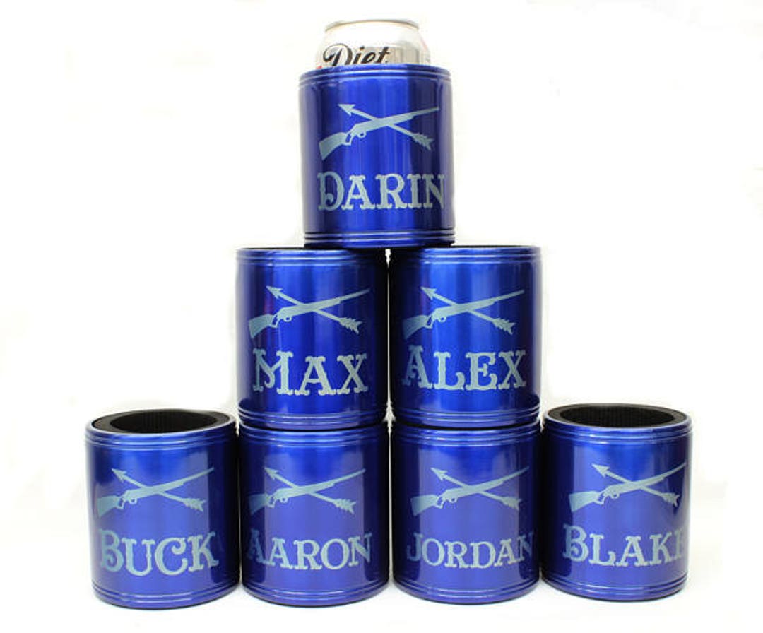 Personalized Beverage Can Holder Stainless Steel Beer Can Etsy