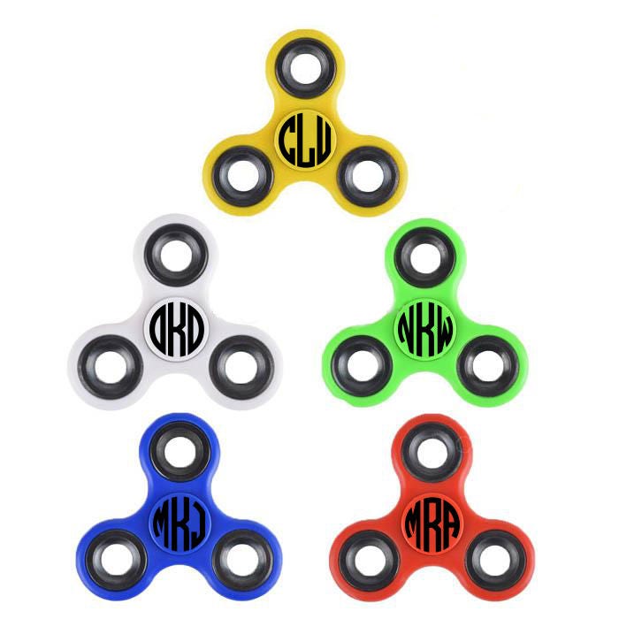 Personalised Fidgets Personalized Fidget Fidget Toys Hand Spinner Tri Fidget Stress Relief ...