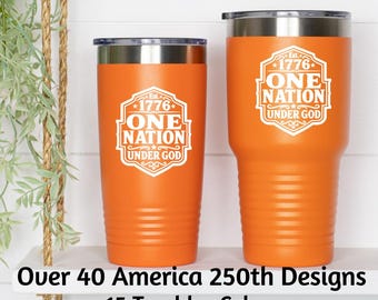 America 250 Tumbler Patriotic Drinkware For 4Th Of July Celebrations | 250Th Anniversary Independence Day Gift