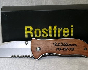Personalized Knife,Engraved Knife,Groomsmen Gift,Best Man Gift,Folding Knife,Hunting Knife,Survival,Fishing Knife,Pocket Knife,SB138