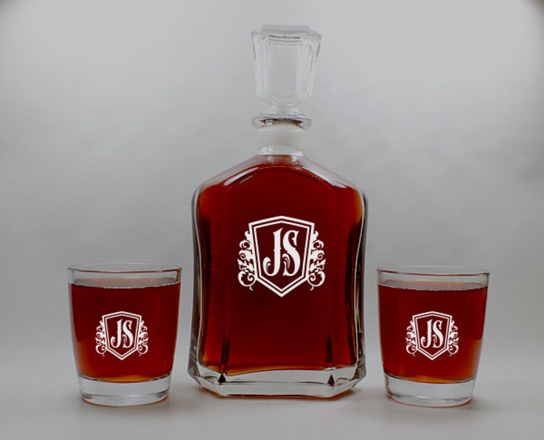 House Warming Gift Whiskey Decanter Monogrammed Decanter Etsy
