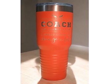Engraved Baseball Coach Tumbler Engraved Coach Cup Basketball Coach Baseball Coach Soccer Coach Football Coach Hockey Coach Custom Tumbler
