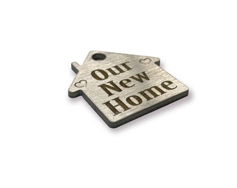 First New House Key Ring Personalized Key Ring Engraved Stainless Steel Keyring Our First Home Keyring