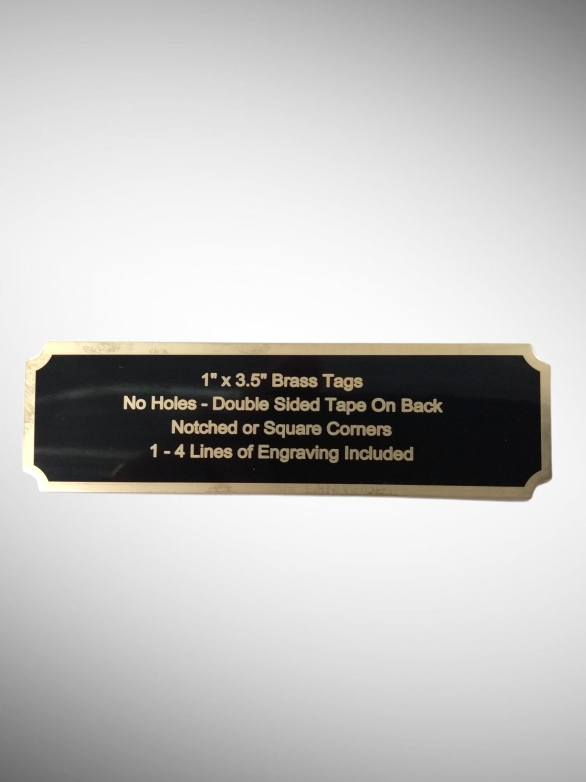 Engraved Brass Name Plate Trophy AwardsID Name TagName Etsy