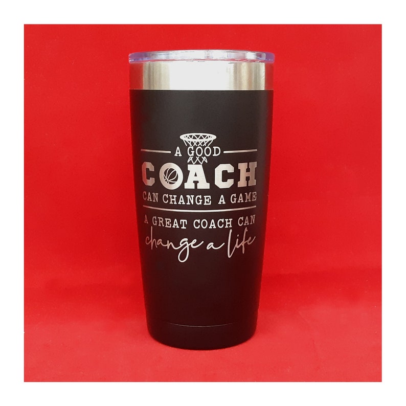 Engraved Coach Tumbler Engraved Coach Cup Basketball Coach Etsy