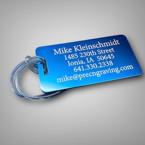Luggage Tags Set of 6 Travel Accessory Address Tag Custom Luggage Tag Custom Luggage Tag Metal Luggage Tag