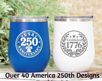 America 250 Tumbler Patriotic Drinkware For 4Th Of July Celebrations | 250Th Anniversary Independence Day Gift