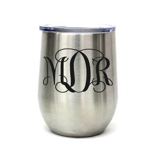 Metal Wine Glass Engraved Wine Glass Personalized Wine Glass Wine Glass With Lid Monogram Tumbler Metal Wine Tumbler Bridal Party Gift