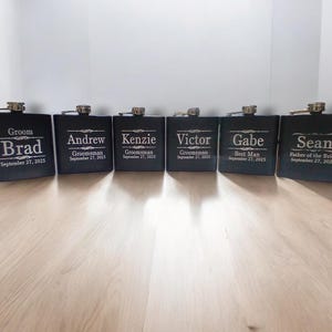 Engraved Flask   Personalized Flask Flask Set Hip Flask Best Man Gift   Flask Groomsmen Flask Custom Flask