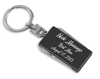 Engraved Keychain Personalized Multitool Keychain   Best Man Gift