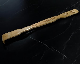 Engraved Wood Back Scratcher, Personalized Gift, Unique Handcrafted Relaxation Tool