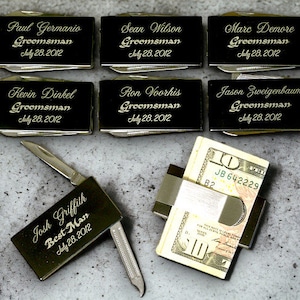 Personalized Metal Money Clip,Laser Engraved Money Clip,Multitool Gift,Groomsmen Gift,Father's Day,GIft For Him,Anniversary Gift