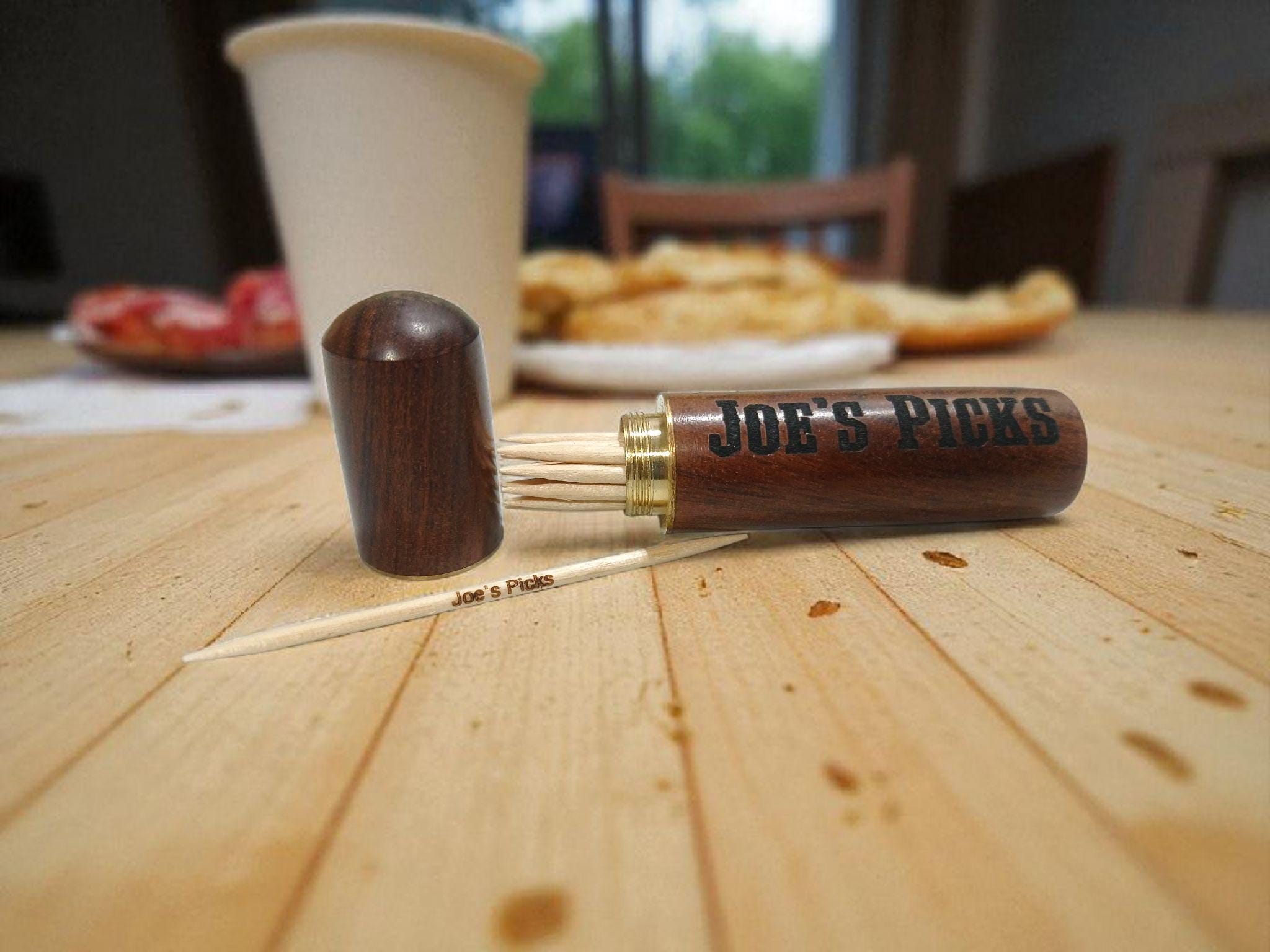 Personalized Father's Day Gift Tooth Pick Holder Sewing Needle Holder Promotional Gift Gift For Grandpa Gift For Dad Pill Holder Toothpick