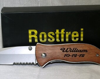 Personalized Knife,Engraved Knife,Groomsmen Gift,Best Man Gift,Folding Knife,Hunting Knife,Survival,Fishing Knife,Pocket Knife,SB138