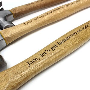 Personalized Hammer Engraved Hammer Gift for Dad Fathers Day Best Man Gift Father of Bride Father of Groom Claw Hammer image 2