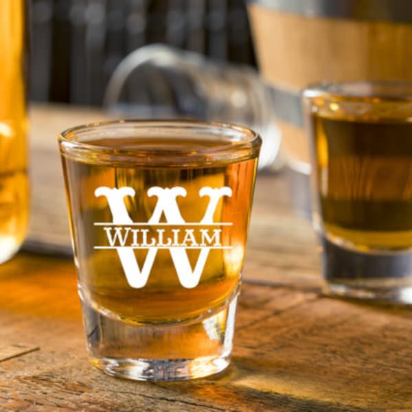 Etched Shot Glass Etsy