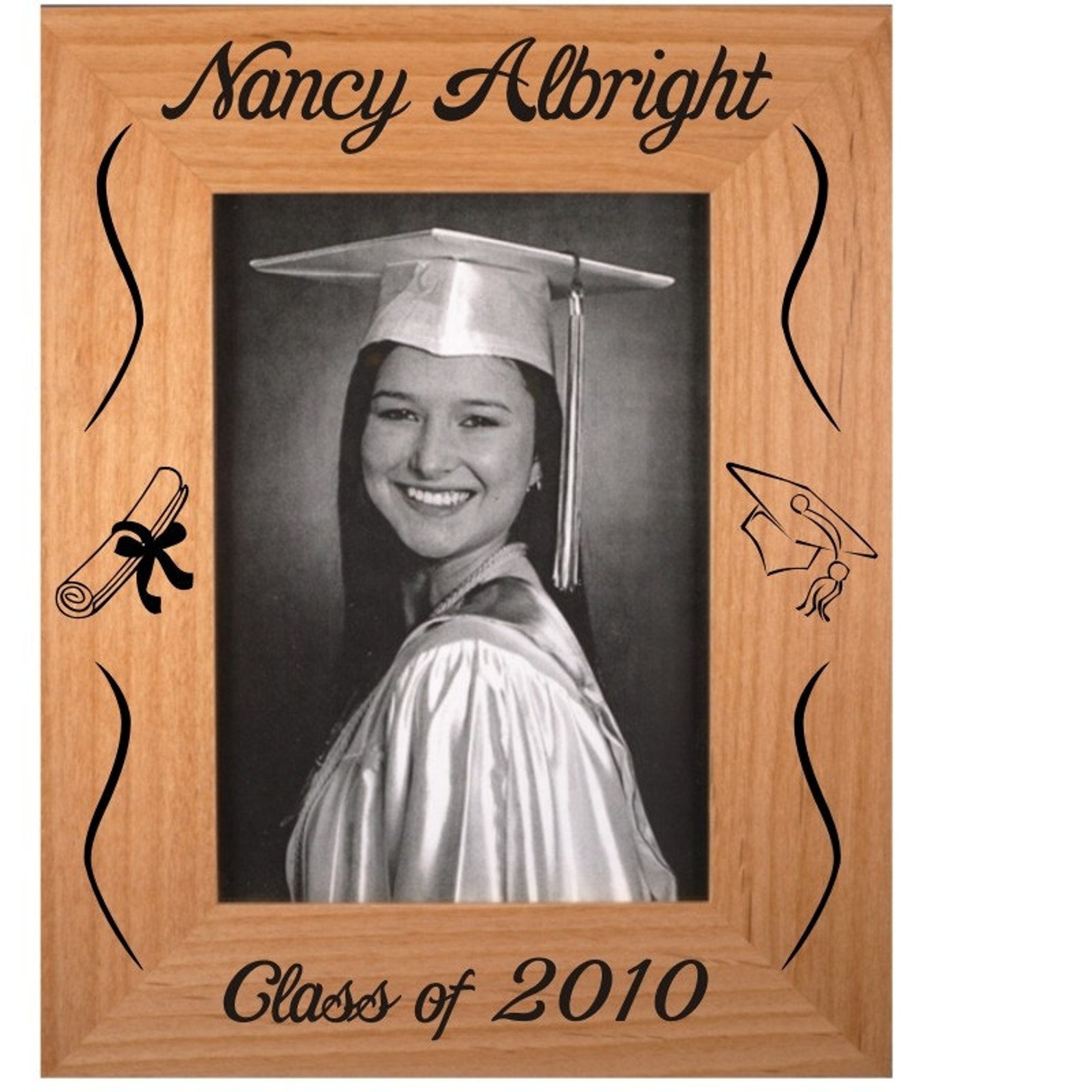 Personalized Graduation Picture Framealder Wood Picture Frame Etsy